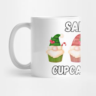 Santa's Cupcake Crew, Chirstmas baking fun Mug